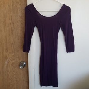Purple mini dress